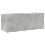 7 Piece TV Cabinet Set Concrete Grey Engineered Wood 3114505