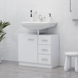 Sink Cabinet White 63x30x54 cm Engineered Wood 804184