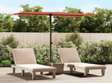 Garden Parasol with Aluminium Pole 180x110 cm Terracotta 47333