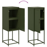 Highboard Olive Green 36x39x107 cm Steel 846534