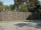 Gabion Basket with Cover 650x100x100 cm Galvanised Iron 3295201