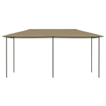 ZNTS Gazebo 2.98x5.3x2.59 m Taupe 160 g/m² 313621