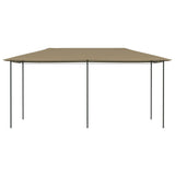 ZNTS Gazebo 2.98x5.3x2.59 m Taupe 160 g/m² 313621