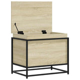 Storage Box with Lid Sonoma Oak 60x40x51.5 cm Engineered Wood 848795