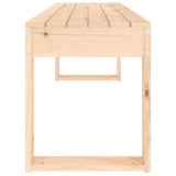 Garden Bench Natural Pine Solid pine wood Medium Durable 825093