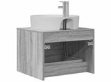 Wall-Mounted Sink Vanity Grey Sonoma 49.5 x 44.5 x 65 cm 890299