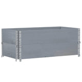 Garden Planter Grey 100x50 cm Solid Wood Pine 3295393