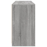 Sideboard with LED Lights Grey Sonoma 123x37x67 cm 3209063