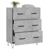 Sideboard Concrete Grey 69.5x34x90 cm Engineered Wood 827848