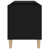 ZNTS Record Cabinet Black 84.5x38x48 cm Engineered Wood 831942