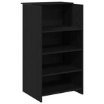 Reception Desk Black Oak 155x50x103.5 cm Engineered Wood 3324197