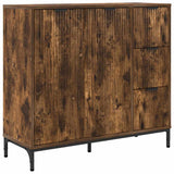 Sideboard Smoked Oak 89.5 x 33 x 82 cm Engineered Wood 883459