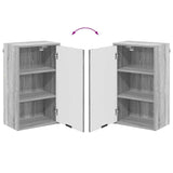 Bathroom Furniture Set Grey Sonoma Engineered wood, Metal 3393119