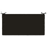 Seat Cushion SOEST 100% Polyester Black 120 x 60 x 15 cm 946709