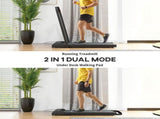 2.5HP Walking Pad, 1-6km/h Folding Treadmill with Remote Control and LED Display for Home Gym T3398P347563