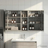 Bathroom Cabinet Set 3 pcs 100 x 10.5 x 60.5 cm Engineered wood 3403701