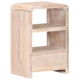 ZNTS Bedside Table 40x30x60 cm Solid Acacia Wood 289632