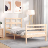 Bed Frame without Mattress Single Solid Wood 3194796