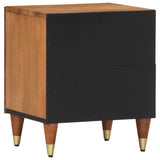 ZNTS Bedside Cabinet 40x33x46 cm Solid Wood Mango 358280