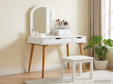 Dressing Table Set FAUSKE 3 pcs White 76 x 50 x 143 cm 3438578