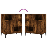 Sideboards 2 pcs Smoked Oak 60x35x70 cm Engineered Wood 3185732