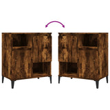Sideboards 2 pcs Smoked Oak 60x35x70 cm Engineered Wood 3185732