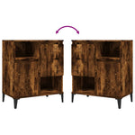 Sideboards 3 pcs Smoked Oak 60x35x70 cm Engineered Wood 3185748