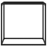 Console Table Black 80x35x75 cm Tempered Glass 322808