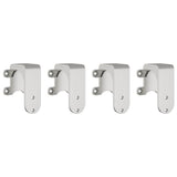 Sliding Door Hardware Kit 366 cm Stainless Steel Silver 3295767