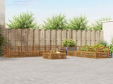 Outdoor Sofa Set 8 pcs Natural Solid Acacia Wood 3373154