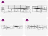 Outdoor Sofa Set 7 pcs Natural 3366052