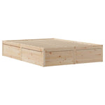 Bed Frame without Mattress 140x200 cm Solid Wood Pine 3323416