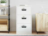 File Cabinet White 44 x 50 x 106.5 cm Cold-Rolled Steel 891603