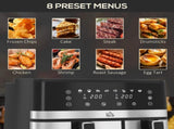 8.5L Dual Basket Air Fryer, with Sync and Multi-Menu Cooking T3398P344415