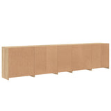 Sideboard with LED Lights Sonoma Oak 283x37x67 cm 3209025