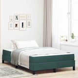 Box Spring Bed with Mattress Dark Green 120 x 220 cm Fabric 3398788