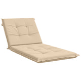 Sunlounger Cushion GEMERT 100% Polyester Cream 190 x 70 x 9 cm 947409