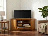 CornerTVCabinet Natural 79 x 40 x 46 cm Solid Mahogany Wood 42009929
