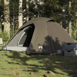 Camping Tent Dome 4-Person Brown Waterproof 4009619