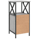 Bedside Cabinet Grey Sonoma 34x35.5x70 cm Engineered Wood 825949