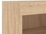 5 Piece TV Wall Units with LED Sonoma Oak Engineered Wood 3216599