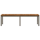 Garden Bench 161 x 35 x 45 cm Solid Acacia Wood Rectangular 901300