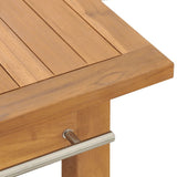Bathroom Vanity Cabinet Solid Wood Teak 132x45x75 cm 318482