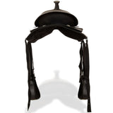 Western Saddle. Headstall&Breast Collar Real Leather 17" Black 91354
