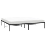 Metal Bed Frame without Mattress Black 183x213cm 350851