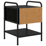 Bedside Cabinet 2 pcs Black Oak 35 x 36.5 x 47 cm 8007660