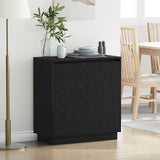 Sideboard with Door Black Oak 71 x 34.5 x 75 cm Engineered wood 869643