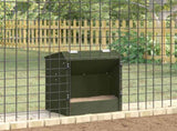 Rabbit Feeder Olive Green 33.5 x 25.5 x 45.5 cm 874592
