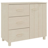 Sideboard HAMAR Honey Brown 90x40x80 cm Solid Pinewood 340428