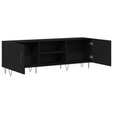 TV Cabinet Set Black Oak 150 x 30 x 50 cm Engineered Wood 862961